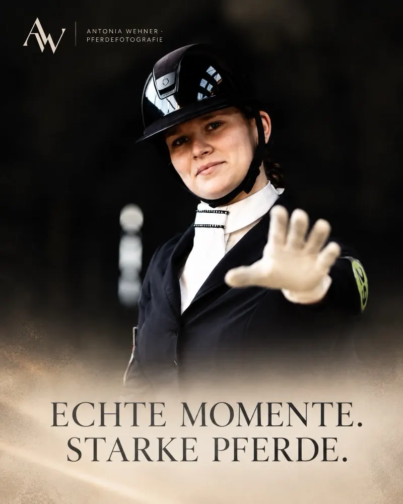 Instagram-Post: Echte Momente. Starke Pferde.